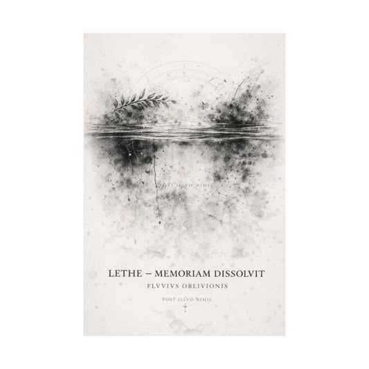 LETHE (Memoriam Dissolvit) - Matte Vertical Poster