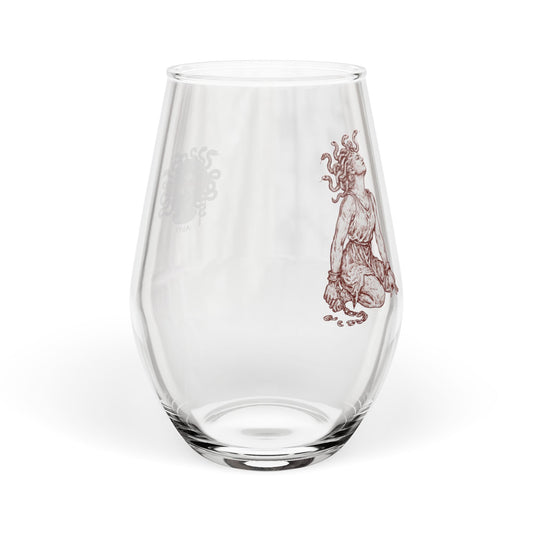 Medusa Survivor Stemless Wine Glass — 'Broken Chains' Freedom Design