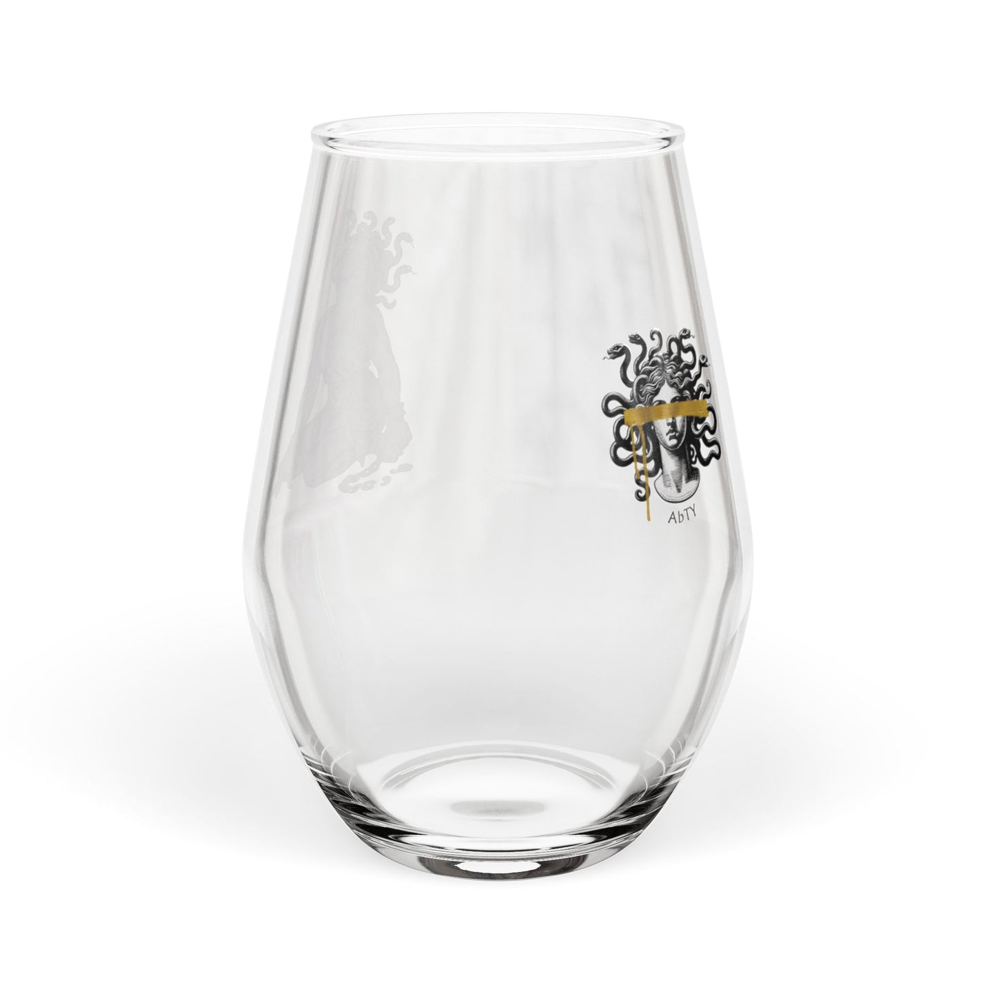 Medusa Survivor Stemless Wine Glass — 'Broken Chains' Freedom Design