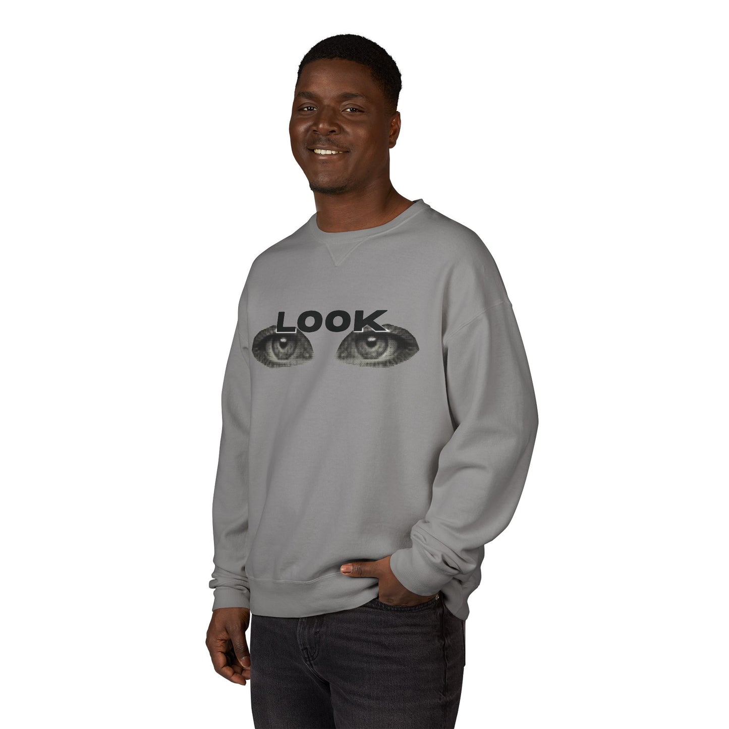 LOOK - Unisex ComfortWash® Garment Dyed Crewneck Sweatshirt