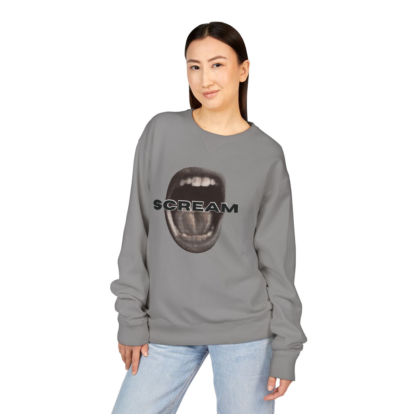 SCREAM - Unisex ComfortWash® Garment Dyed Crewneck Sweatshirt