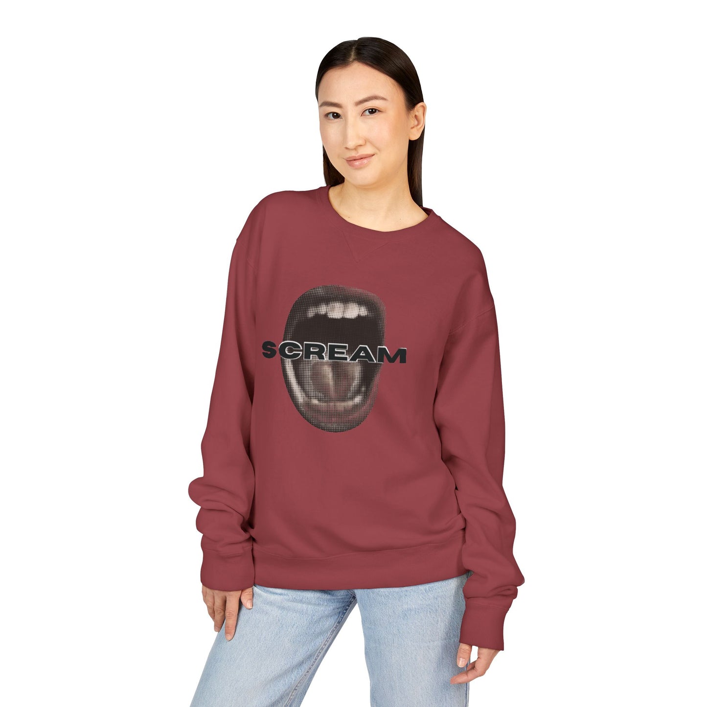 SCREAM - Unisex ComfortWash® Garment Dyed Crewneck Sweatshirt