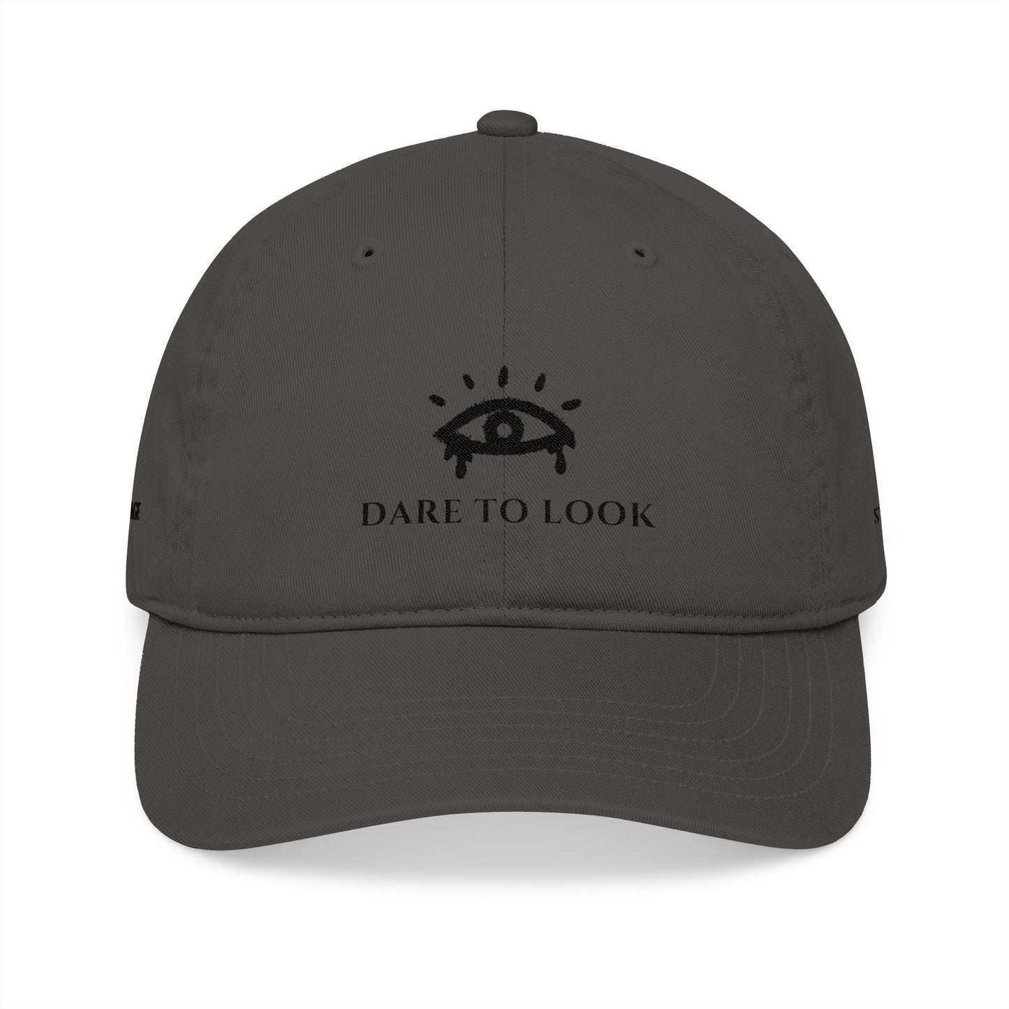 Dare to Look Baseball Cap — Embroidered 'Dare to Look' Front with 'Engage' & 'Stare' Sides