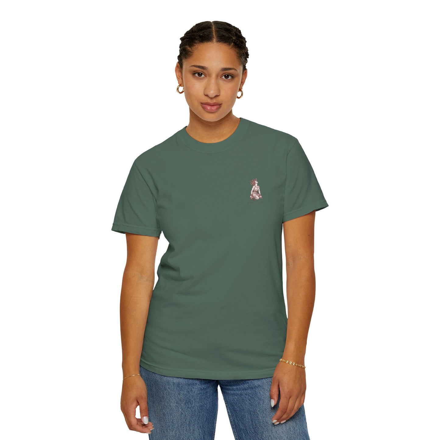 THE FATES - back design - Unisex Garment-Dyed T-shirt
