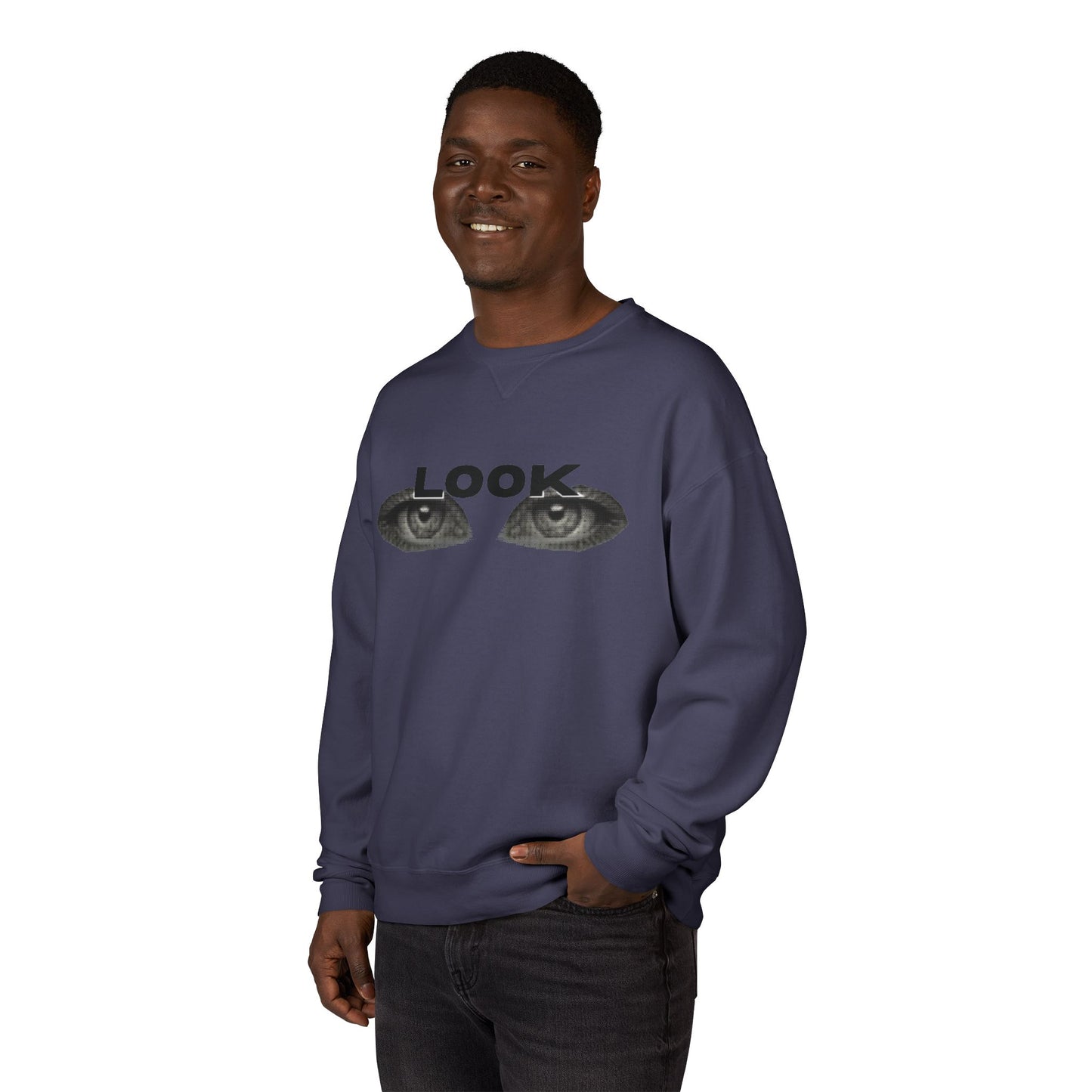 LOOK - Unisex ComfortWash® Garment Dyed Crewneck Sweatshirt