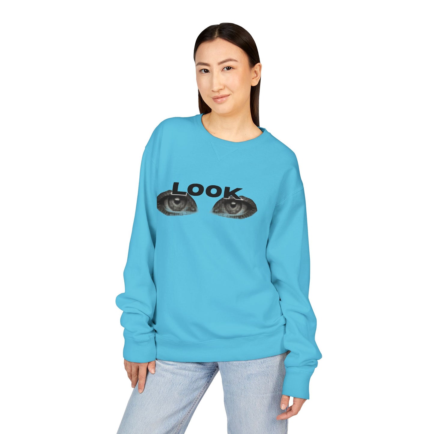 LOOK - Unisex ComfortWash® Garment Dyed Crewneck Sweatshirt