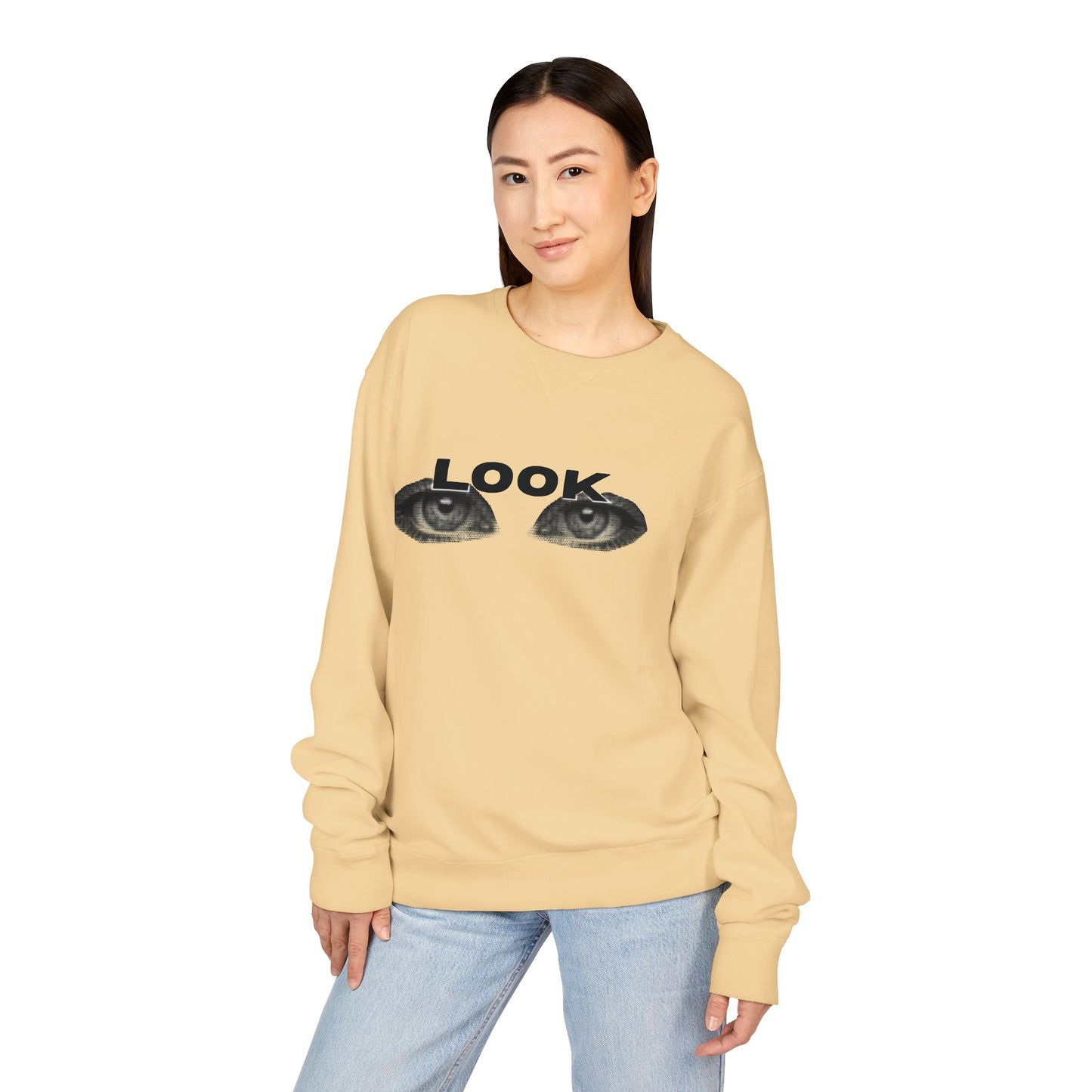 LOOK - Unisex ComfortWash® Garment Dyed Crewneck Sweatshirt