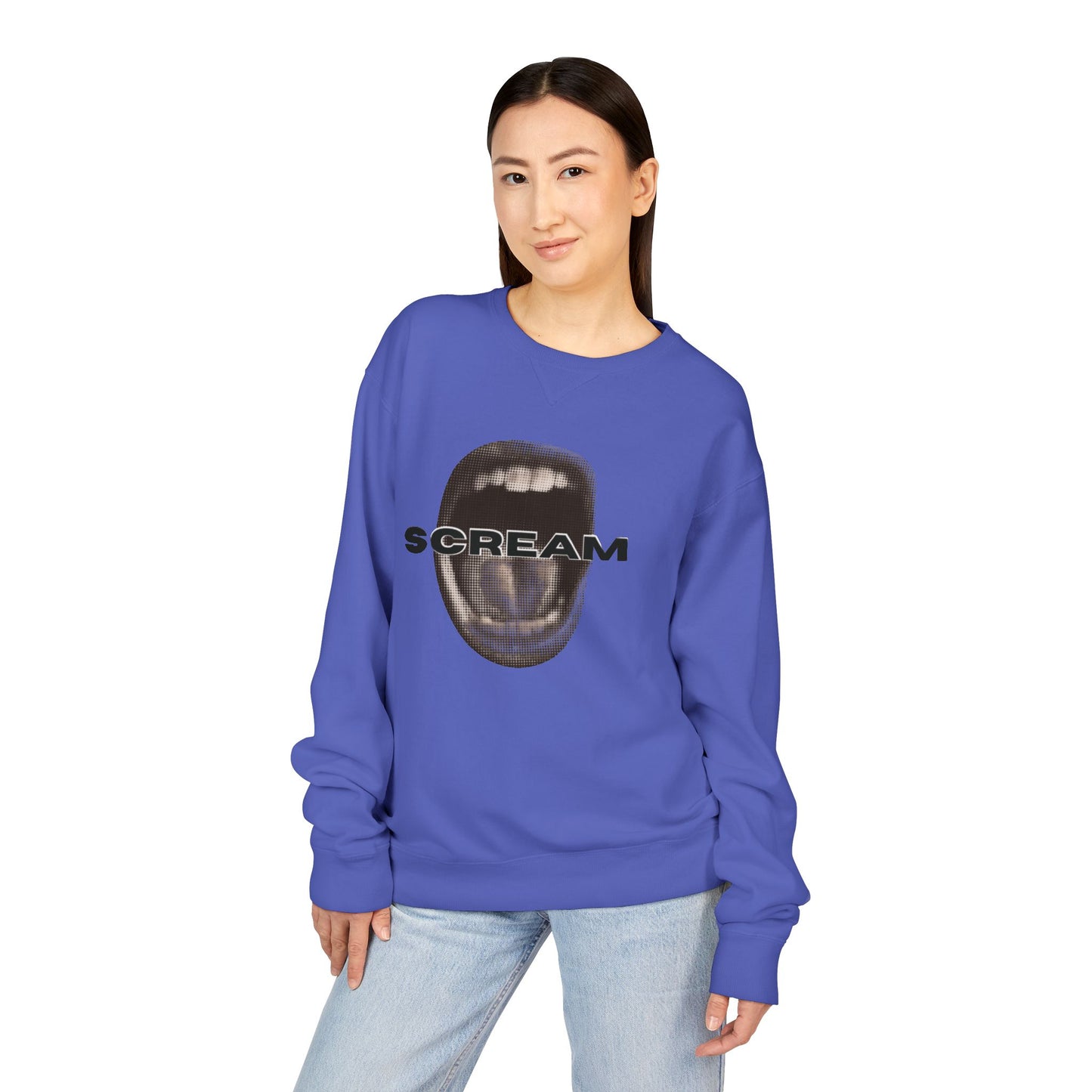 SCREAM - Unisex ComfortWash® Garment Dyed Crewneck Sweatshirt