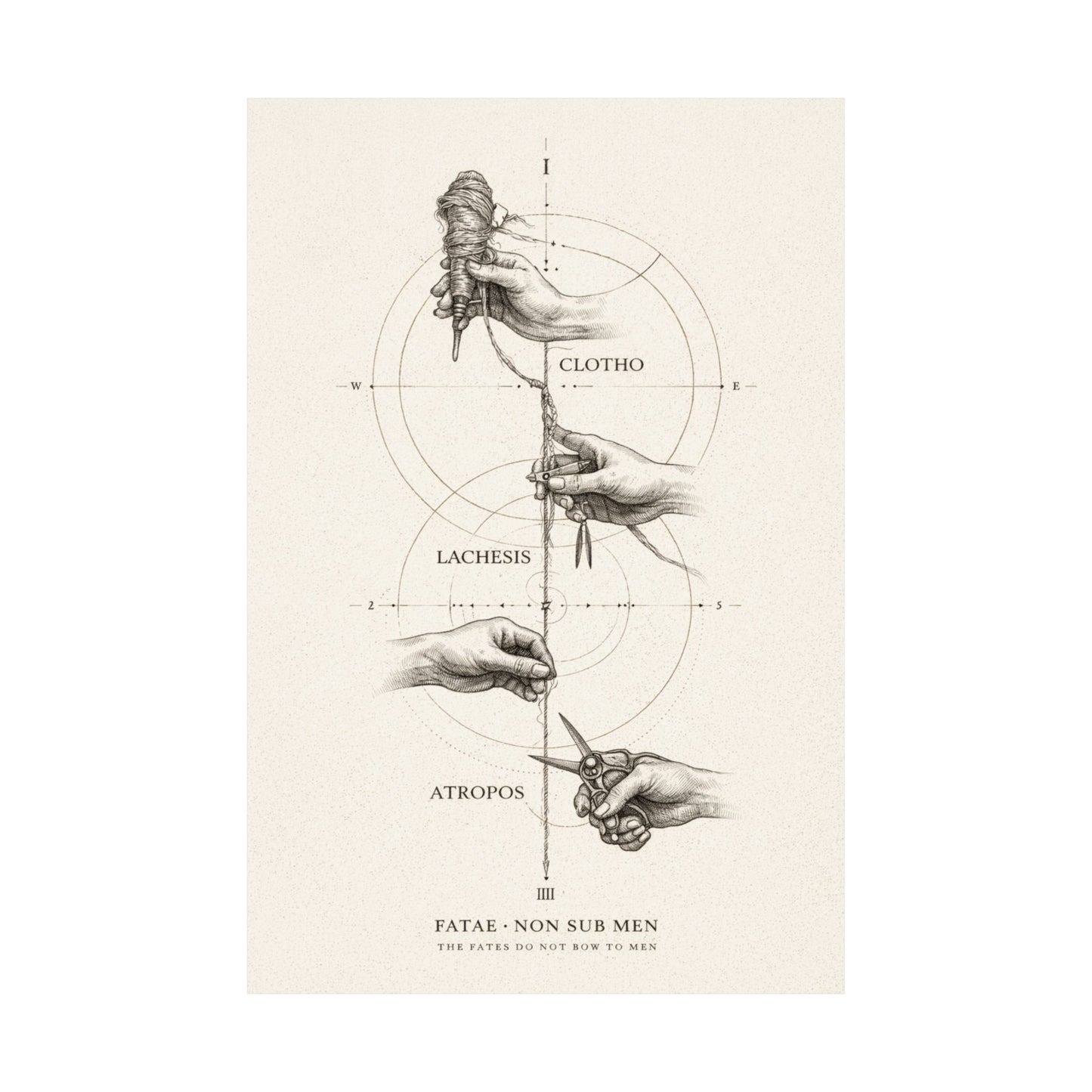THE FATES (Non Sub Men) - Matte Vertical Posters