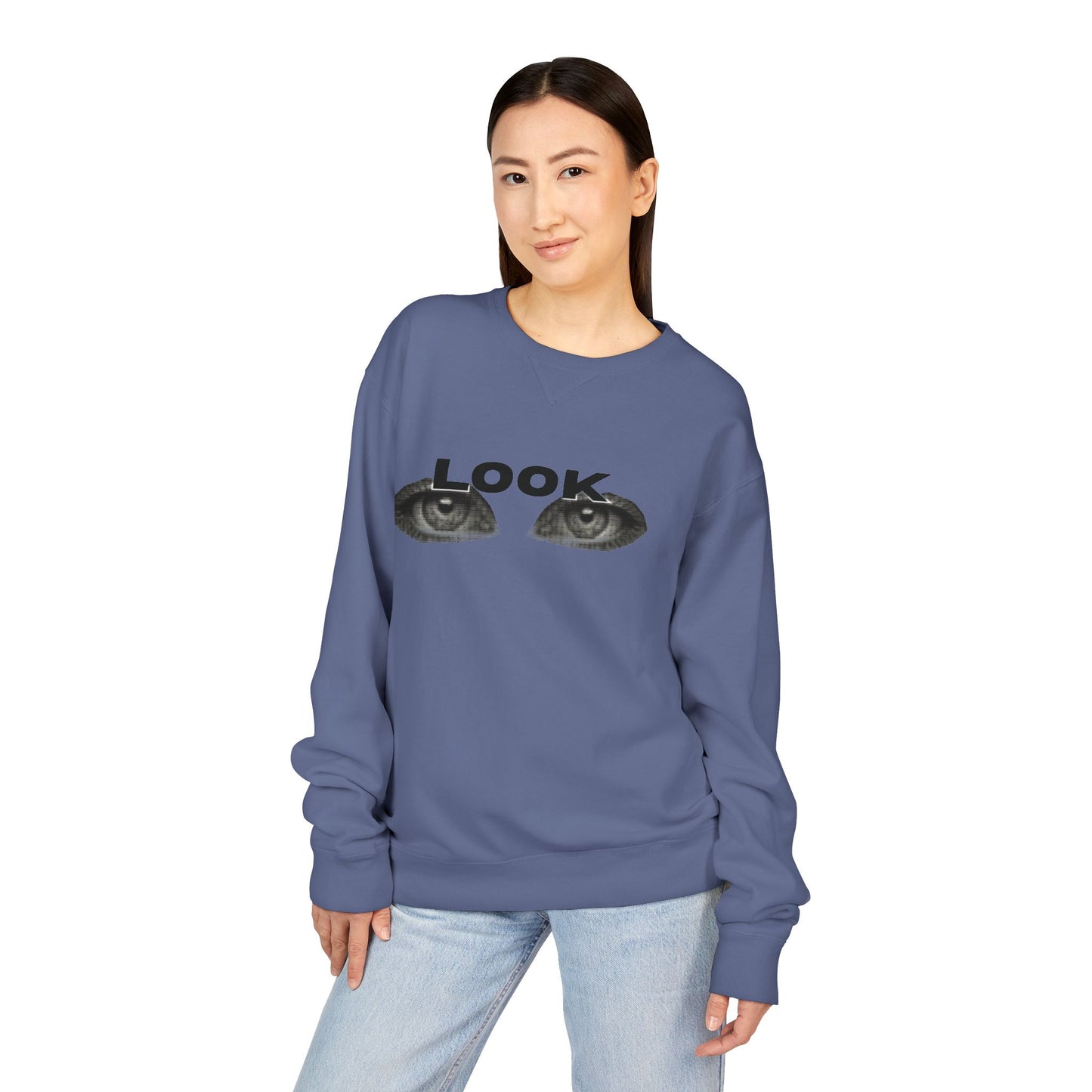 LOOK - Unisex ComfortWash® Garment Dyed Crewneck Sweatshirt