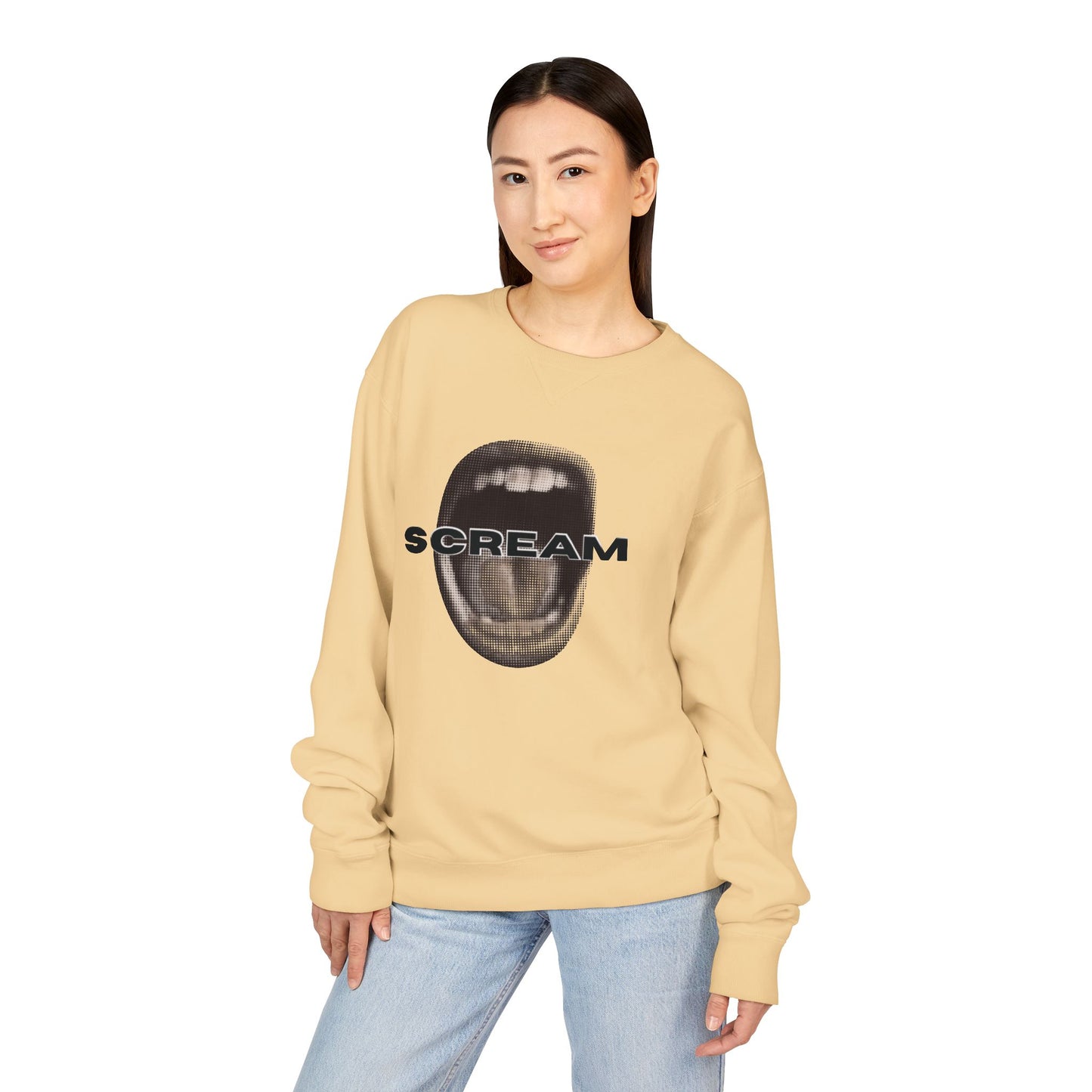 SCREAM - Unisex ComfortWash® Garment Dyed Crewneck Sweatshirt