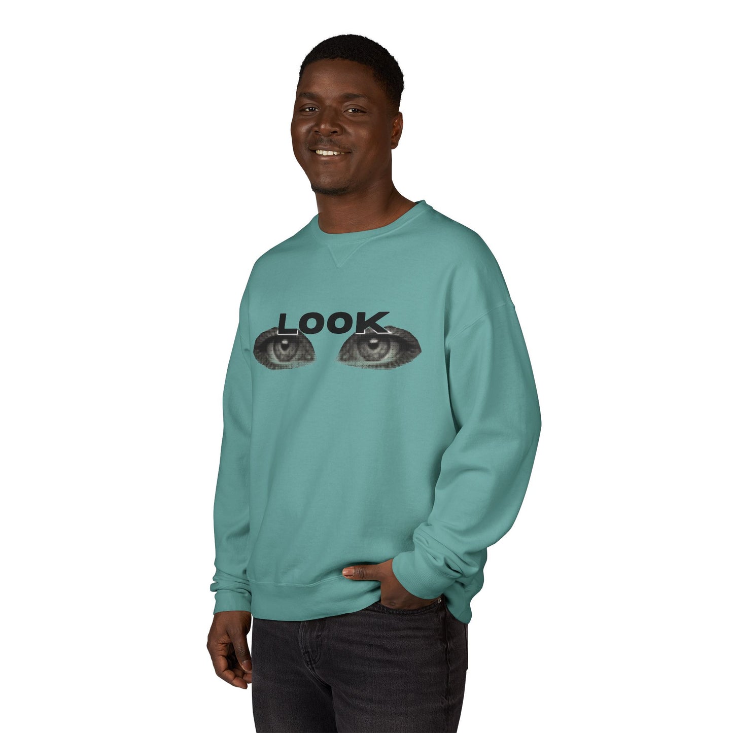 LOOK - Unisex ComfortWash® Garment Dyed Crewneck Sweatshirt
