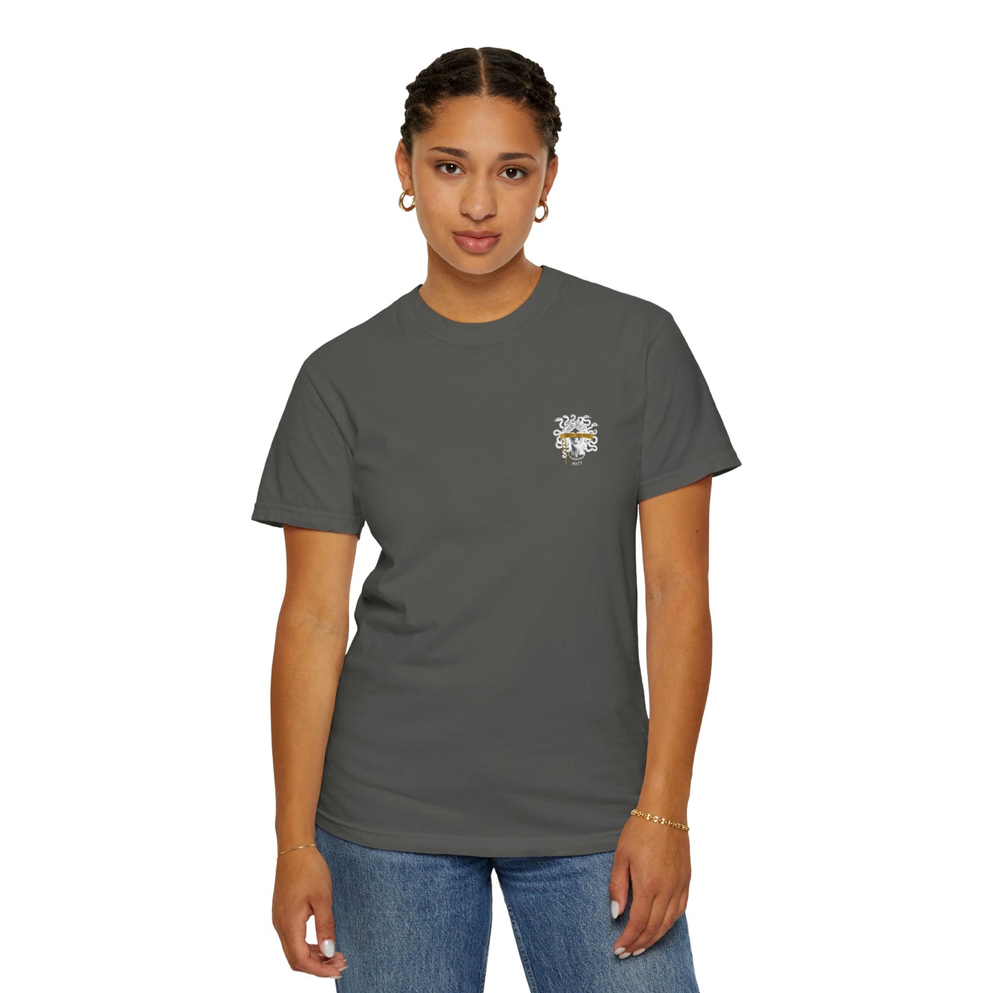 Dare to Look Eye Graphic T‑Shirt — Front Logo, Bold Back Artwork