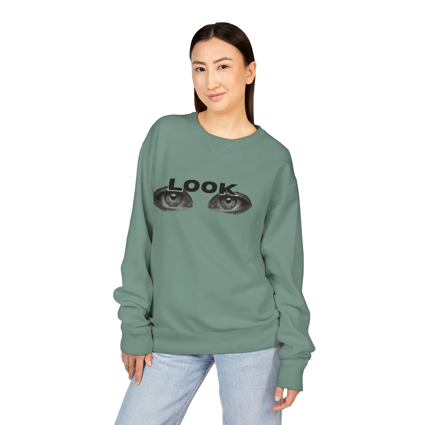 LOOK - Unisex ComfortWash® Garment Dyed Crewneck Sweatshirt