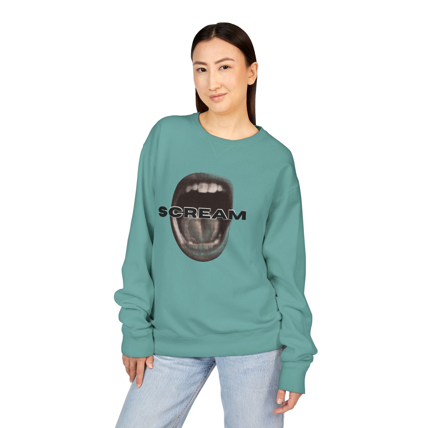 SCREAM - Unisex ComfortWash® Garment Dyed Crewneck Sweatshirt