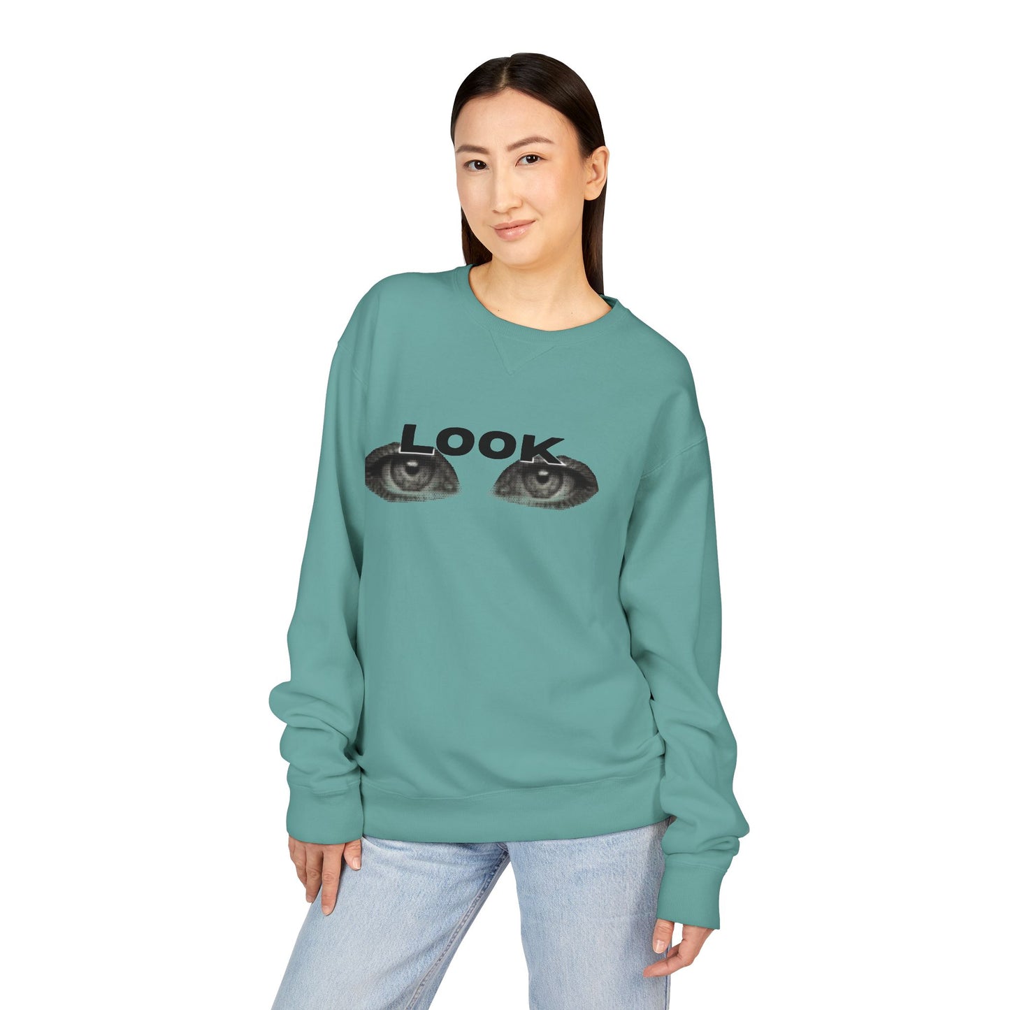 LOOK - Unisex ComfortWash® Garment Dyed Crewneck Sweatshirt
