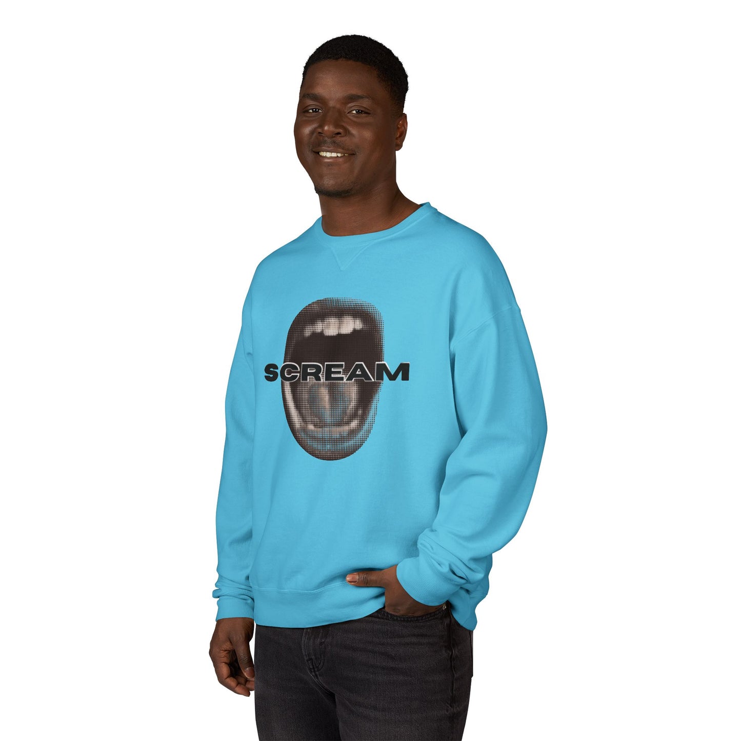 SCREAM - Unisex ComfortWash® Garment Dyed Crewneck Sweatshirt