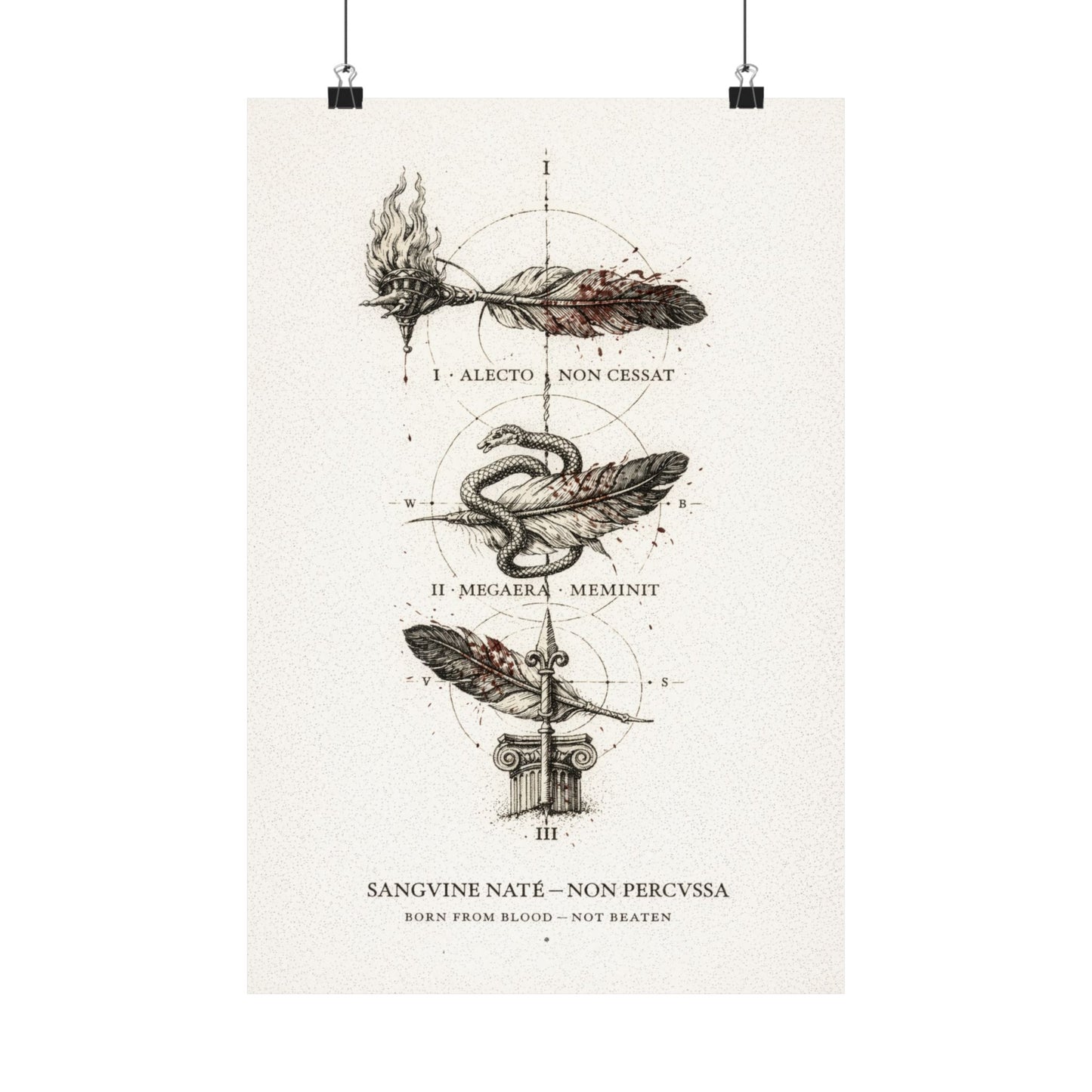 THE FURIES (Sangvine Nate) - Matte Vertical Poster
