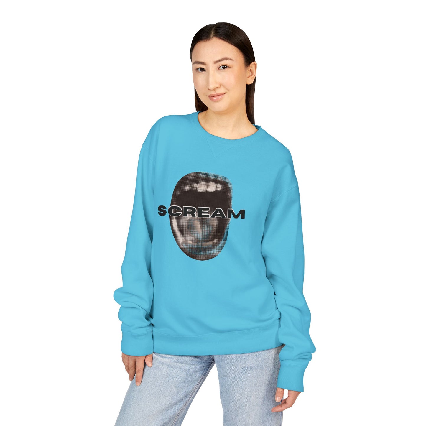 SCREAM - Unisex ComfortWash® Garment Dyed Crewneck Sweatshirt