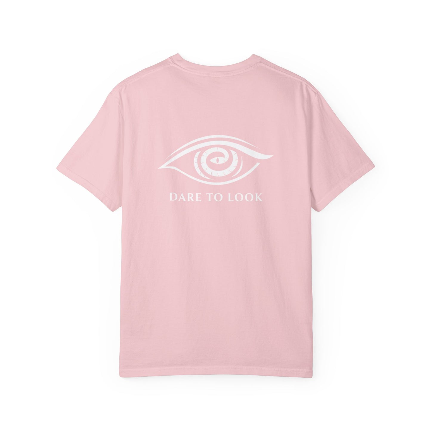 Dare to Look Eye Graphic T‑Shirt — Front Logo, Bold Back Artwork