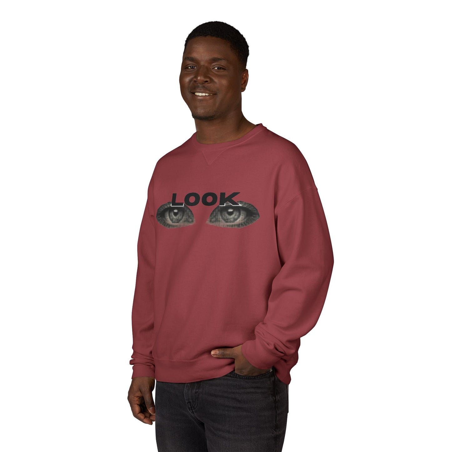 LOOK - Unisex ComfortWash® Garment Dyed Crewneck Sweatshirt