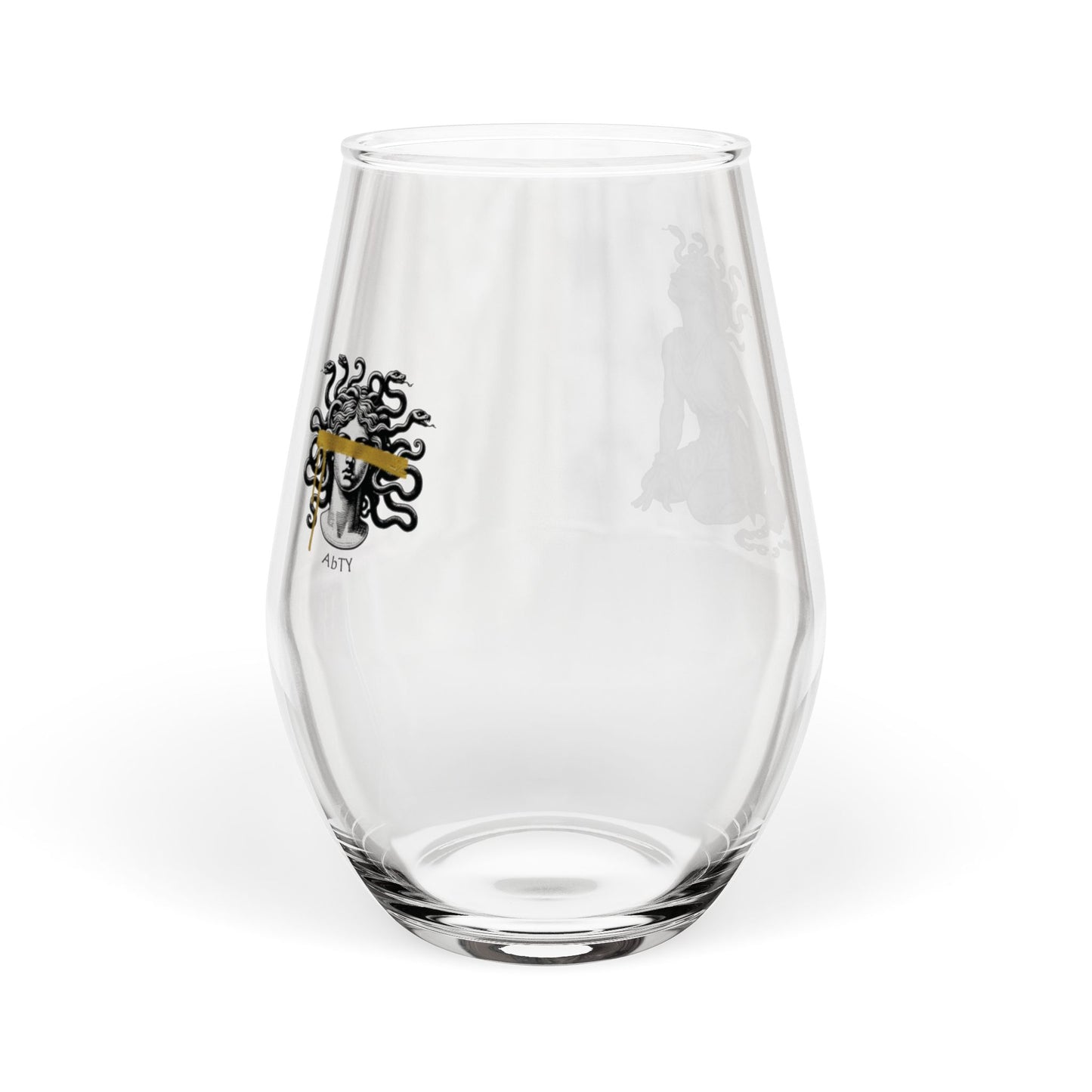 Medusa Survivor Stemless Wine Glass — 'Broken Chains' Freedom Design
