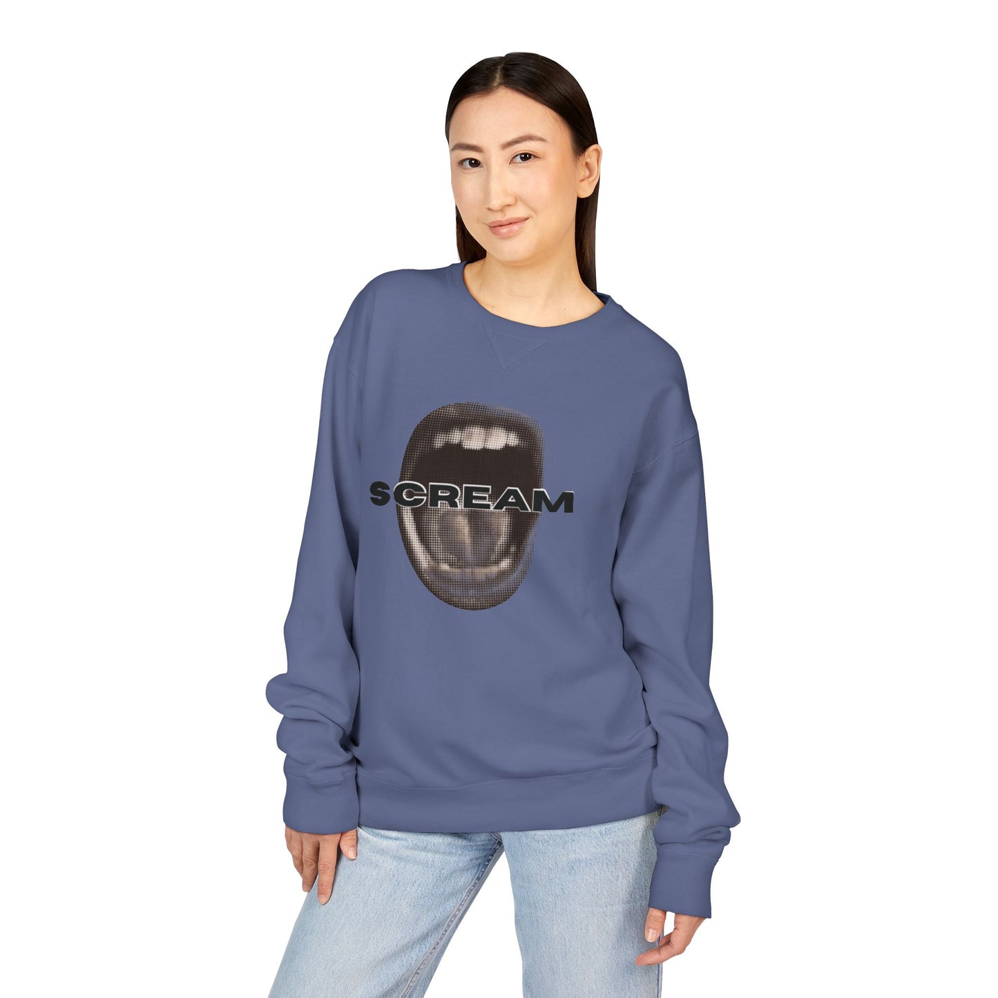 SCREAM - Unisex ComfortWash® Garment Dyed Crewneck Sweatshirt