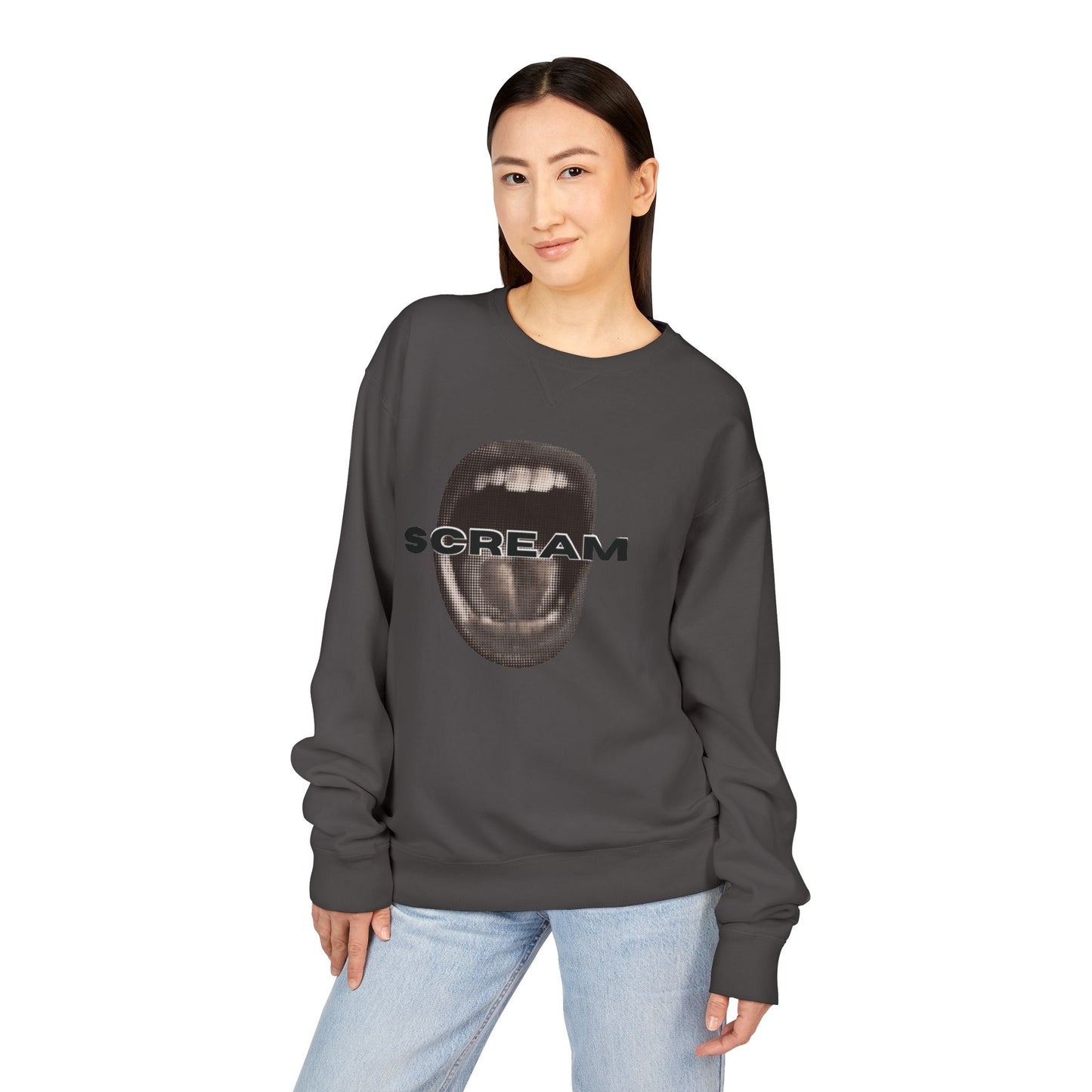 SCREAM - Unisex ComfortWash® Garment Dyed Crewneck Sweatshirt