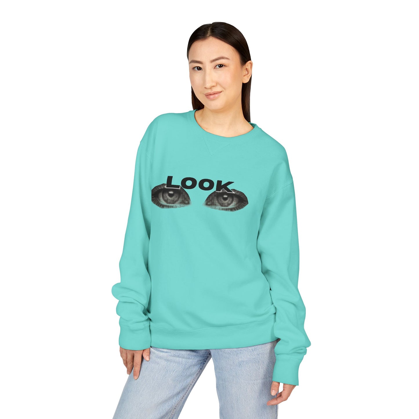LOOK - Unisex ComfortWash® Garment Dyed Crewneck Sweatshirt