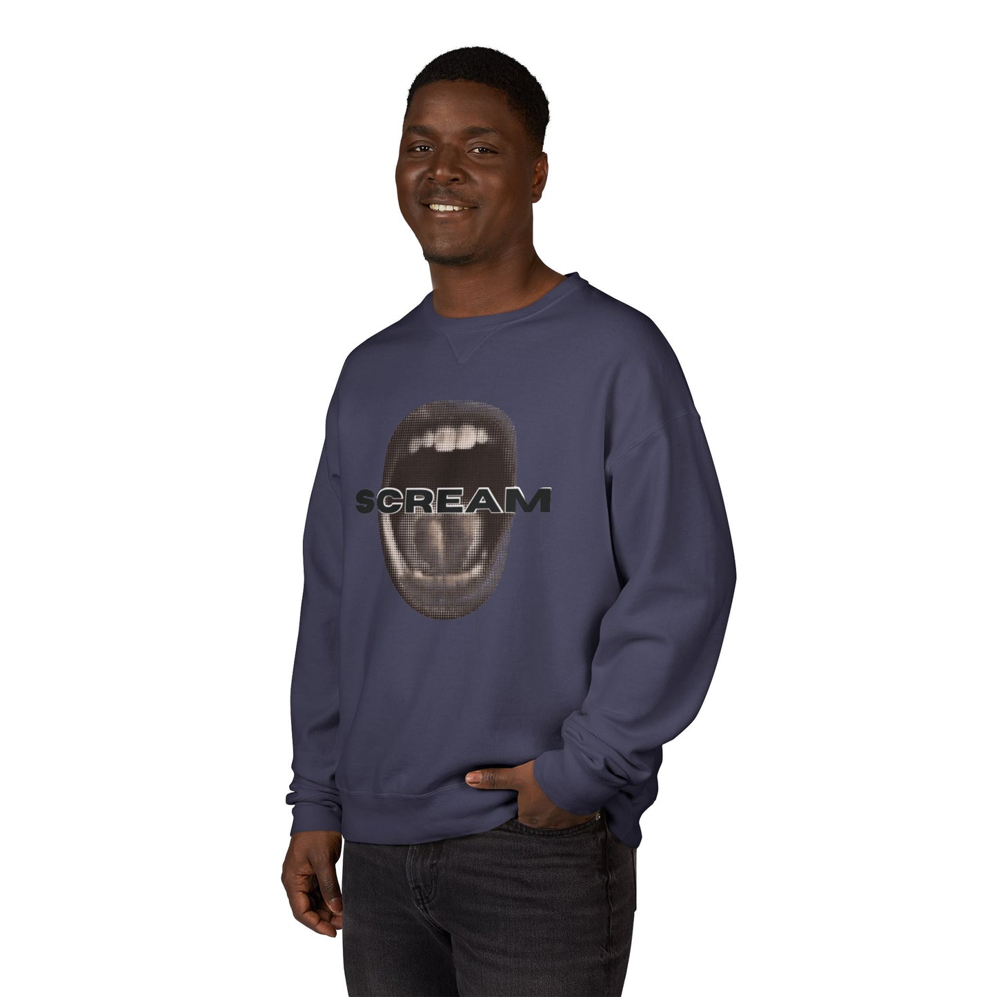 SCREAM - Unisex ComfortWash® Garment Dyed Crewneck Sweatshirt