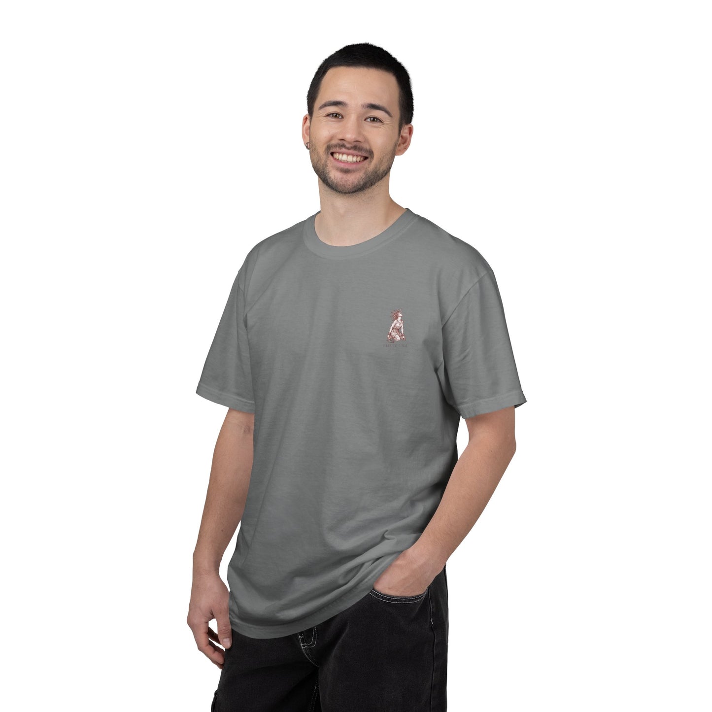 THE FATES - back design - Unisex Garment-Dyed T-shirt