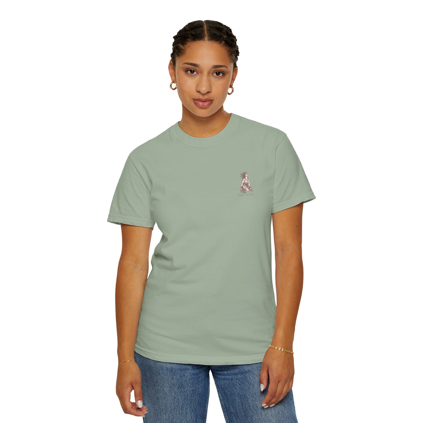 THE FATES - back design - Unisex Garment-Dyed T-shirt