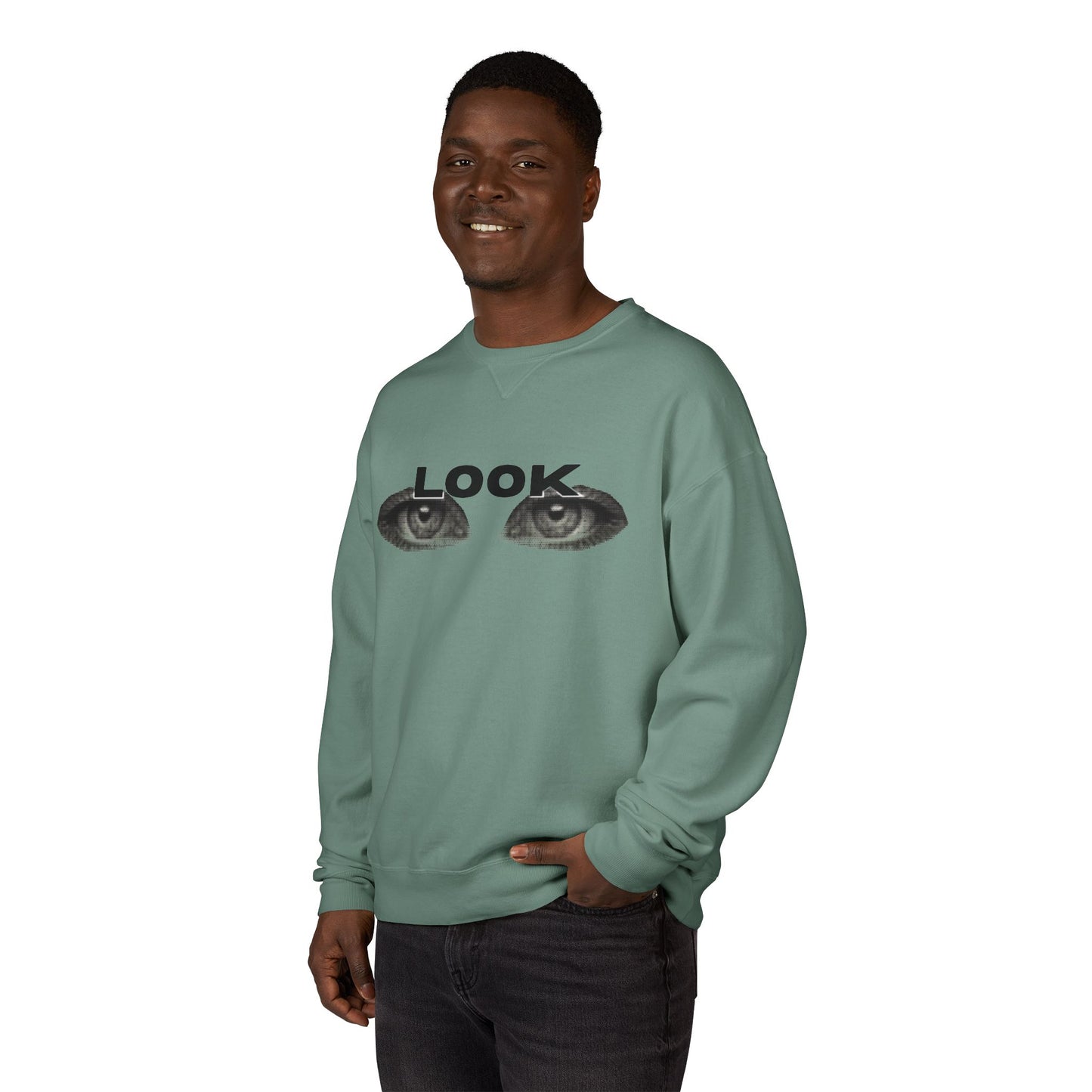 LOOK - Unisex ComfortWash® Garment Dyed Crewneck Sweatshirt