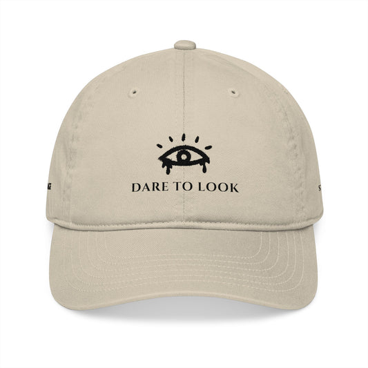 Dare to Look Baseball Cap — Embroidered 'Dare to Look' Front with 'Engage' & 'Stare' Sides