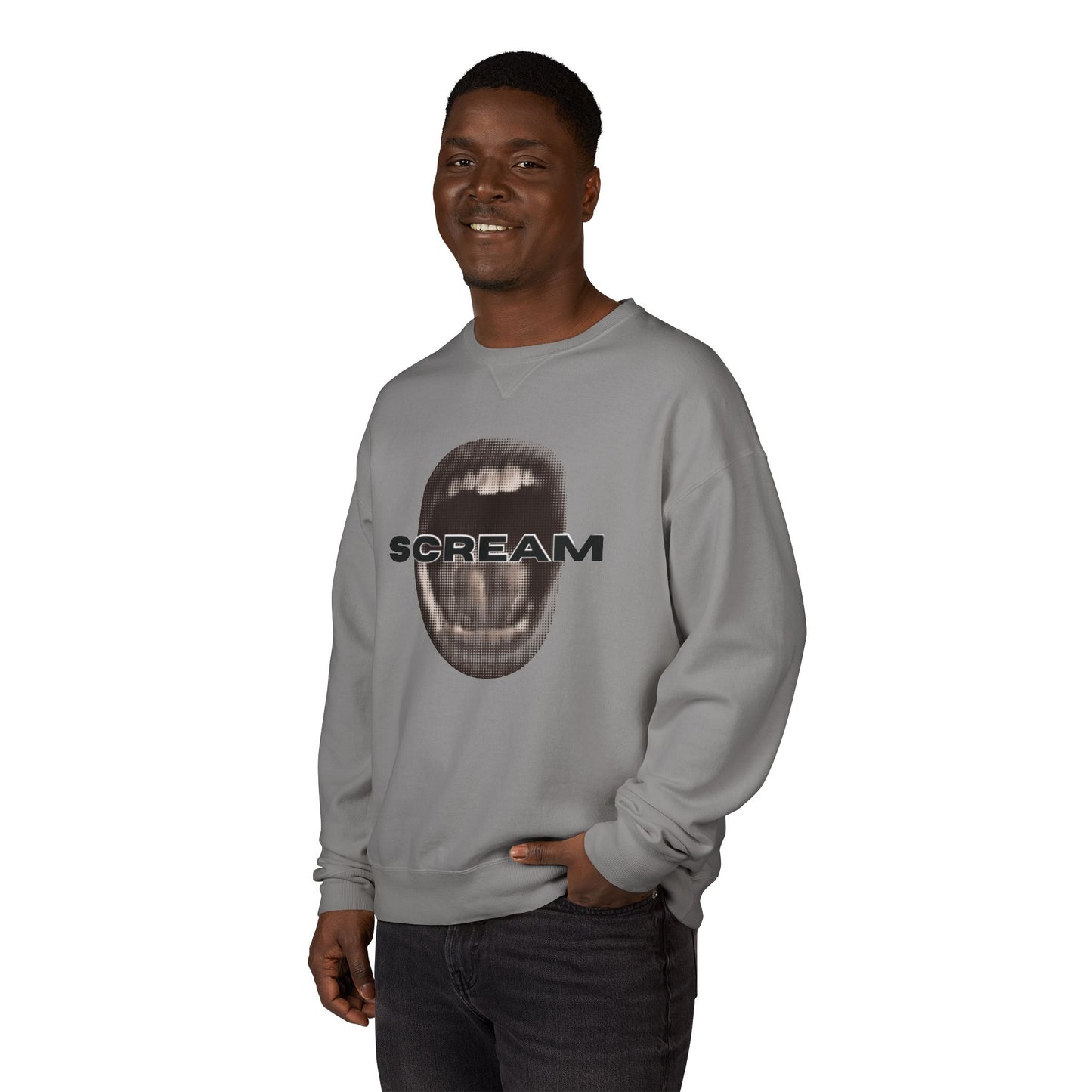 SCREAM - Unisex ComfortWash® Garment Dyed Crewneck Sweatshirt