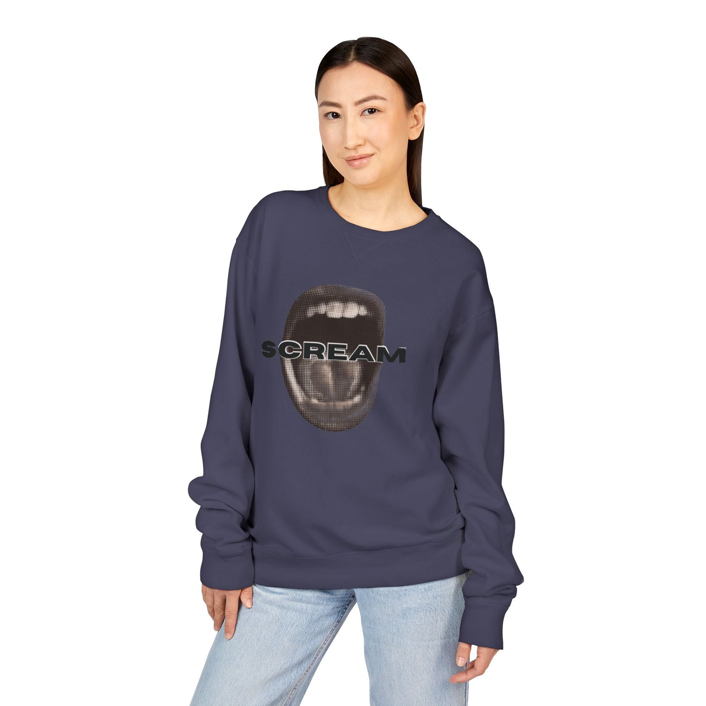 SCREAM - Unisex ComfortWash® Garment Dyed Crewneck Sweatshirt