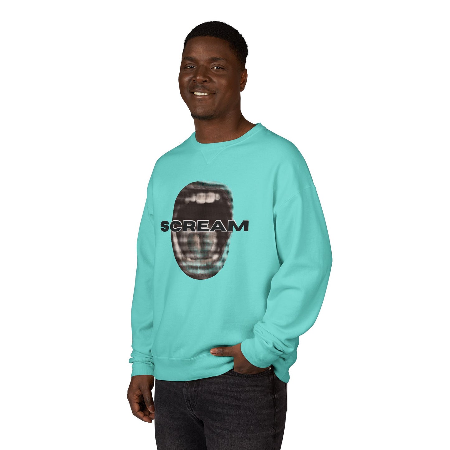 SCREAM - Unisex ComfortWash® Garment Dyed Crewneck Sweatshirt