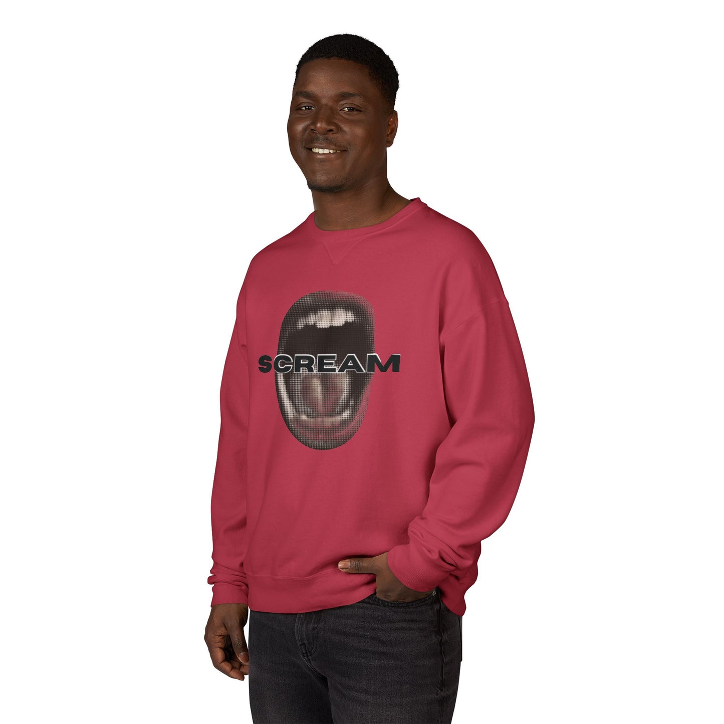 SCREAM - Unisex ComfortWash® Garment Dyed Crewneck Sweatshirt