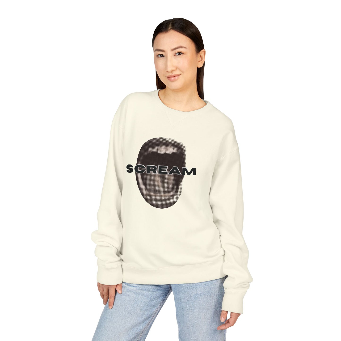 SCREAM - Unisex ComfortWash® Garment Dyed Crewneck Sweatshirt