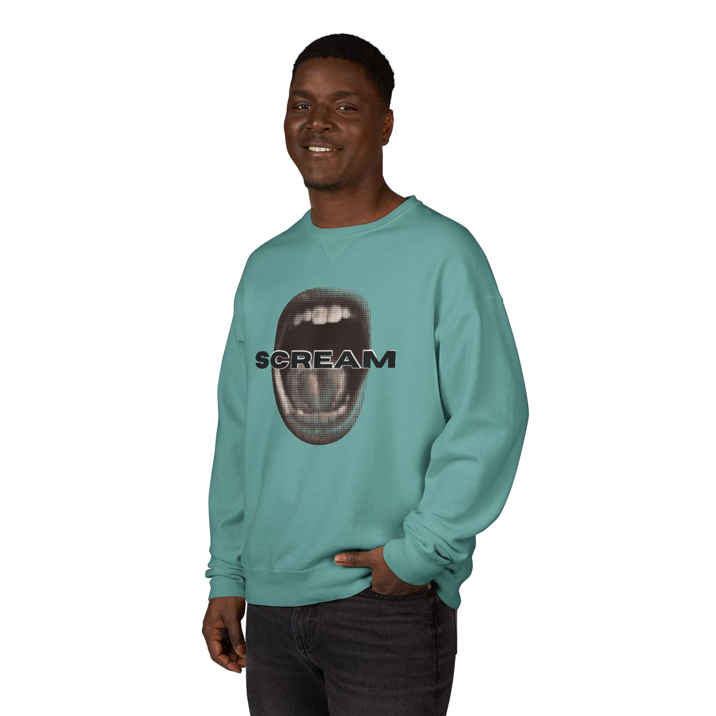 SCREAM - Unisex ComfortWash® Garment Dyed Crewneck Sweatshirt