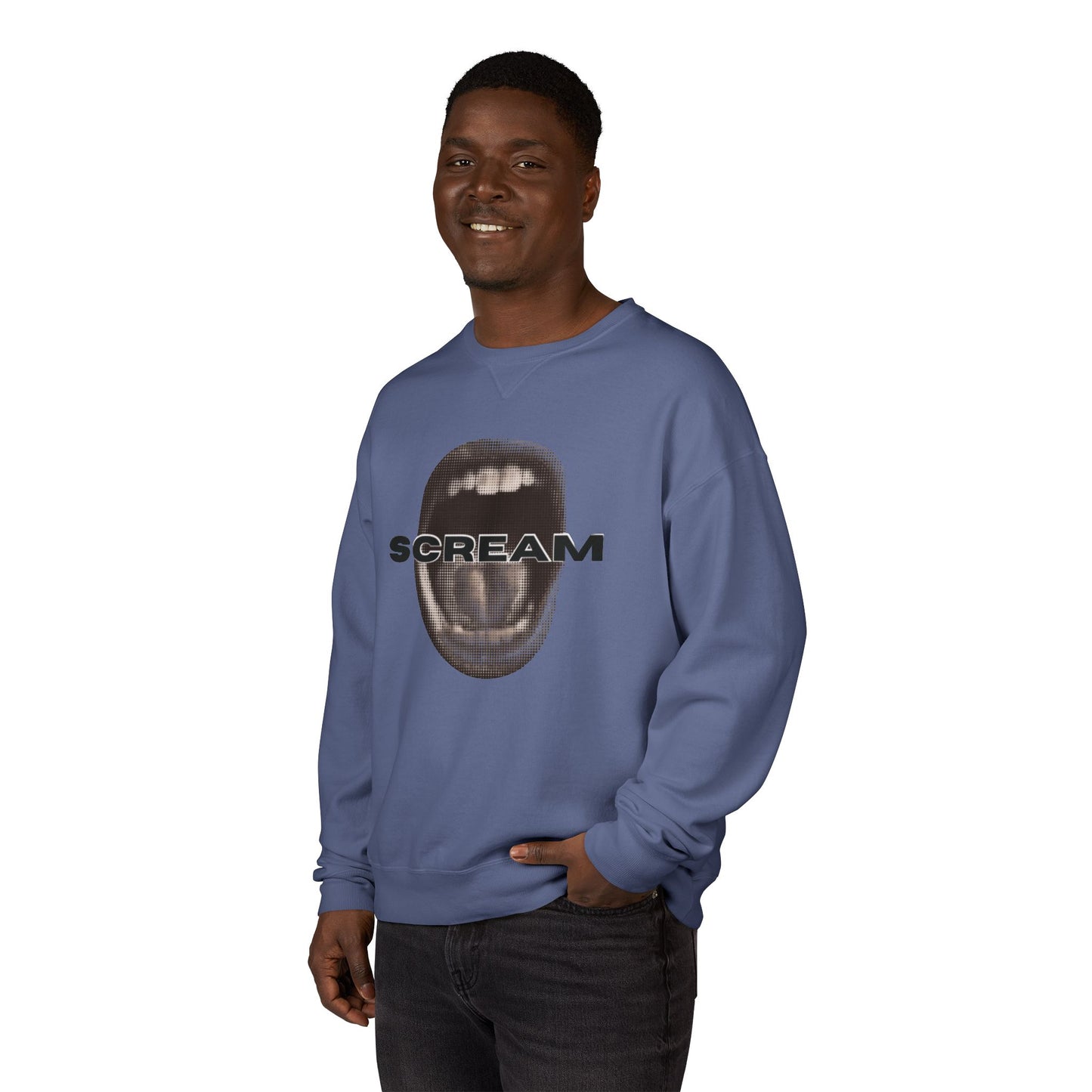 SCREAM - Unisex ComfortWash® Garment Dyed Crewneck Sweatshirt