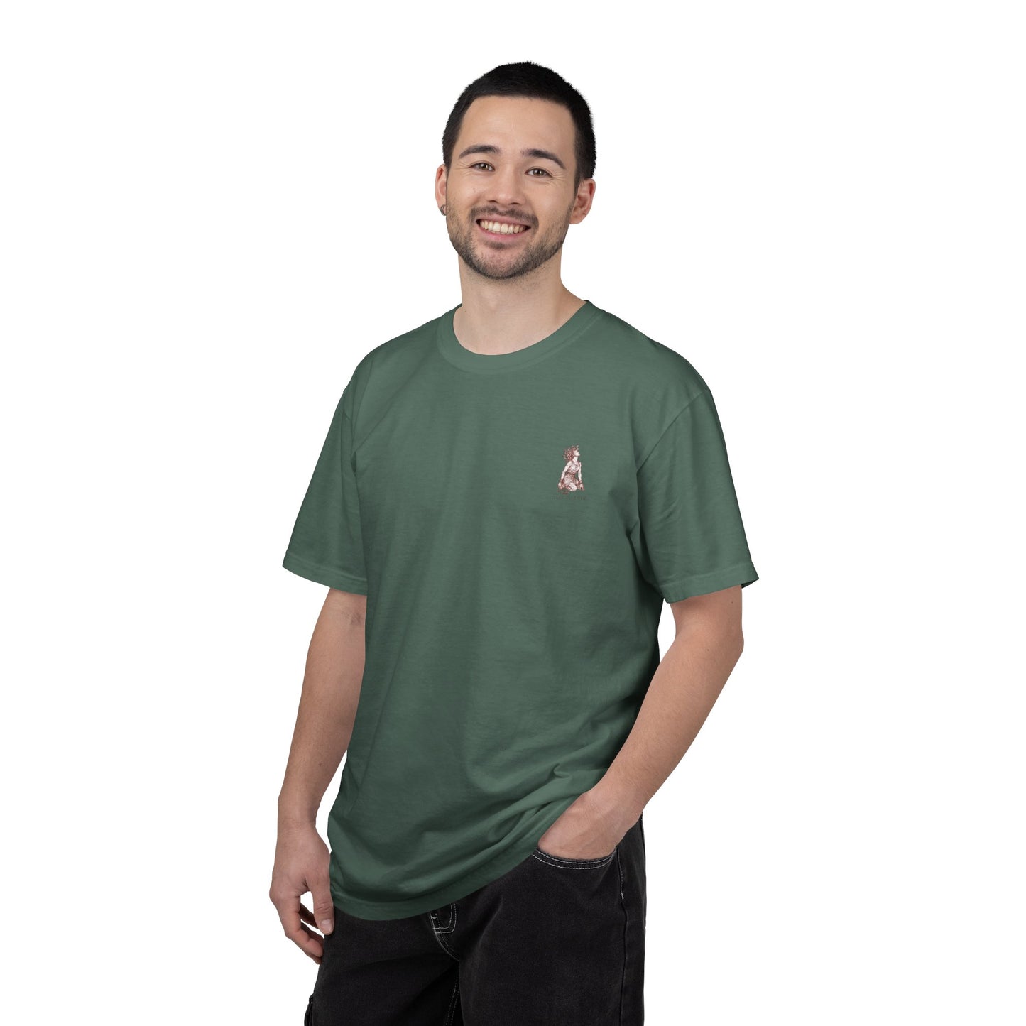 THE FATES - back design - Unisex Garment-Dyed T-shirt