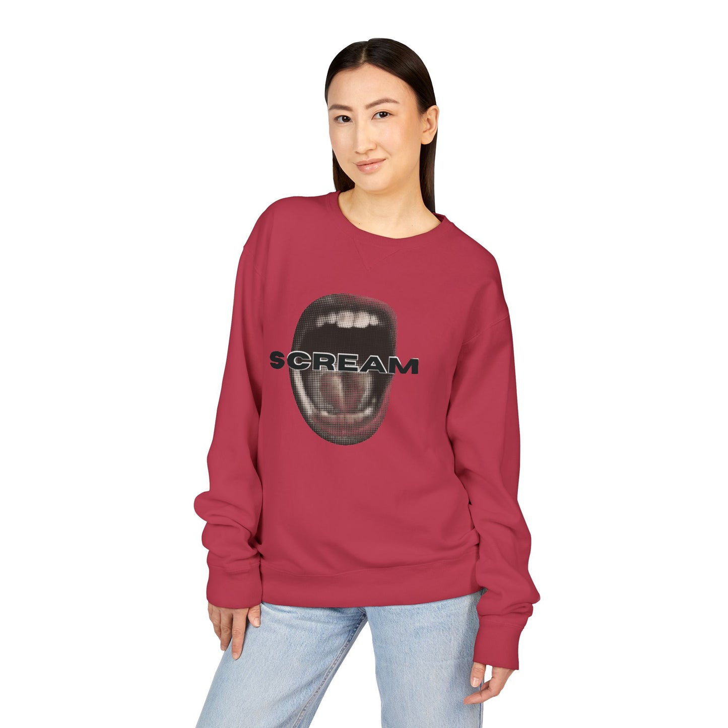 SCREAM - Unisex ComfortWash® Garment Dyed Crewneck Sweatshirt