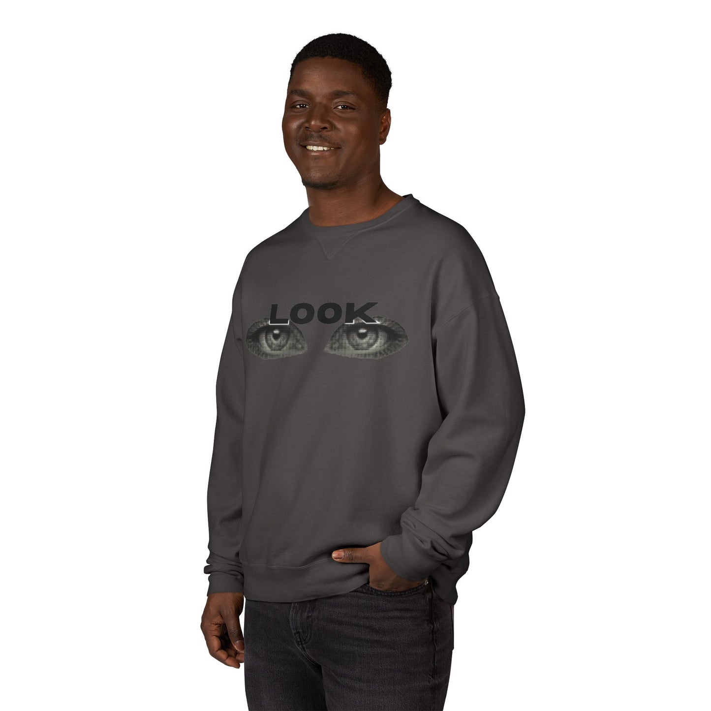 LOOK - Unisex ComfortWash® Garment Dyed Crewneck Sweatshirt