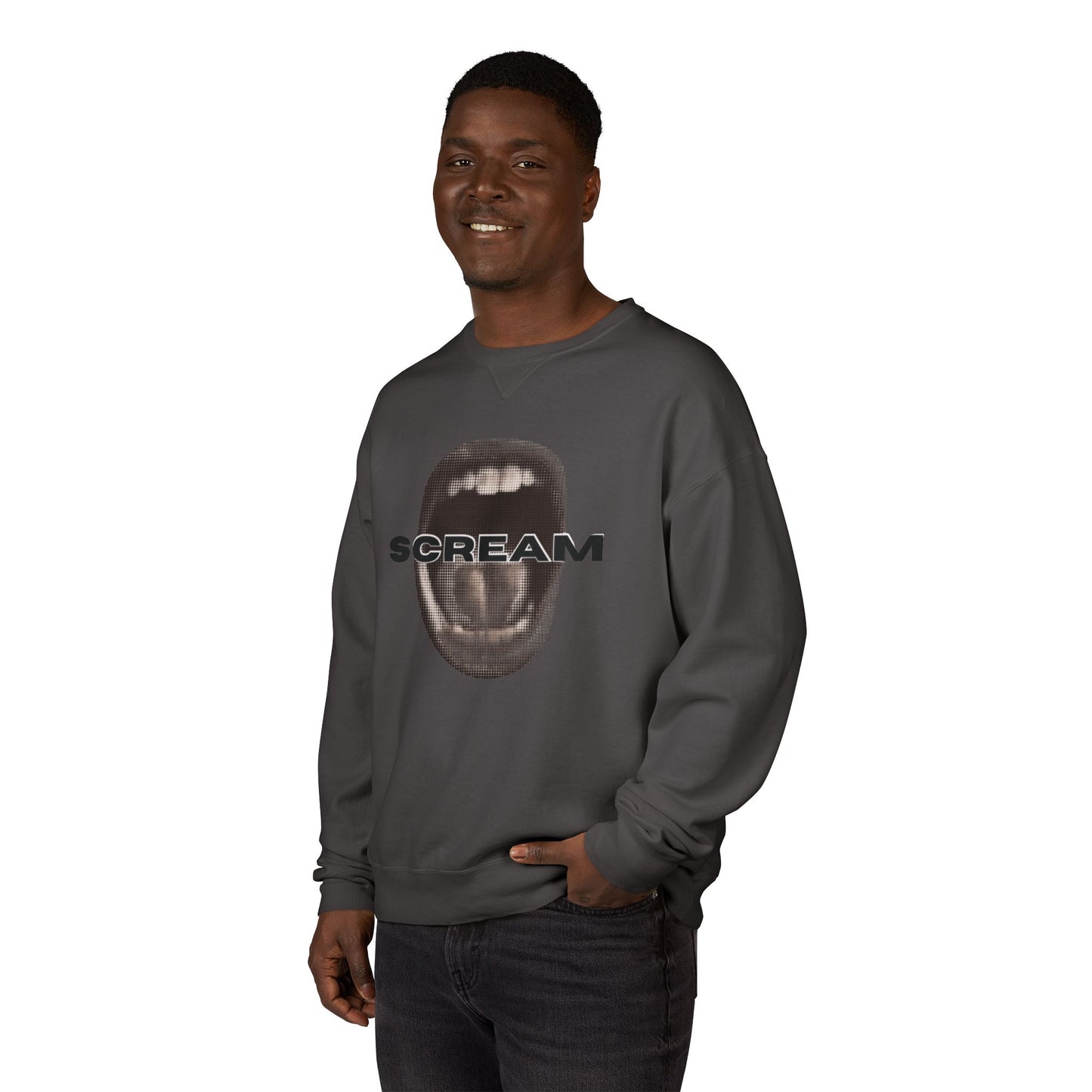 SCREAM - Unisex ComfortWash® Garment Dyed Crewneck Sweatshirt