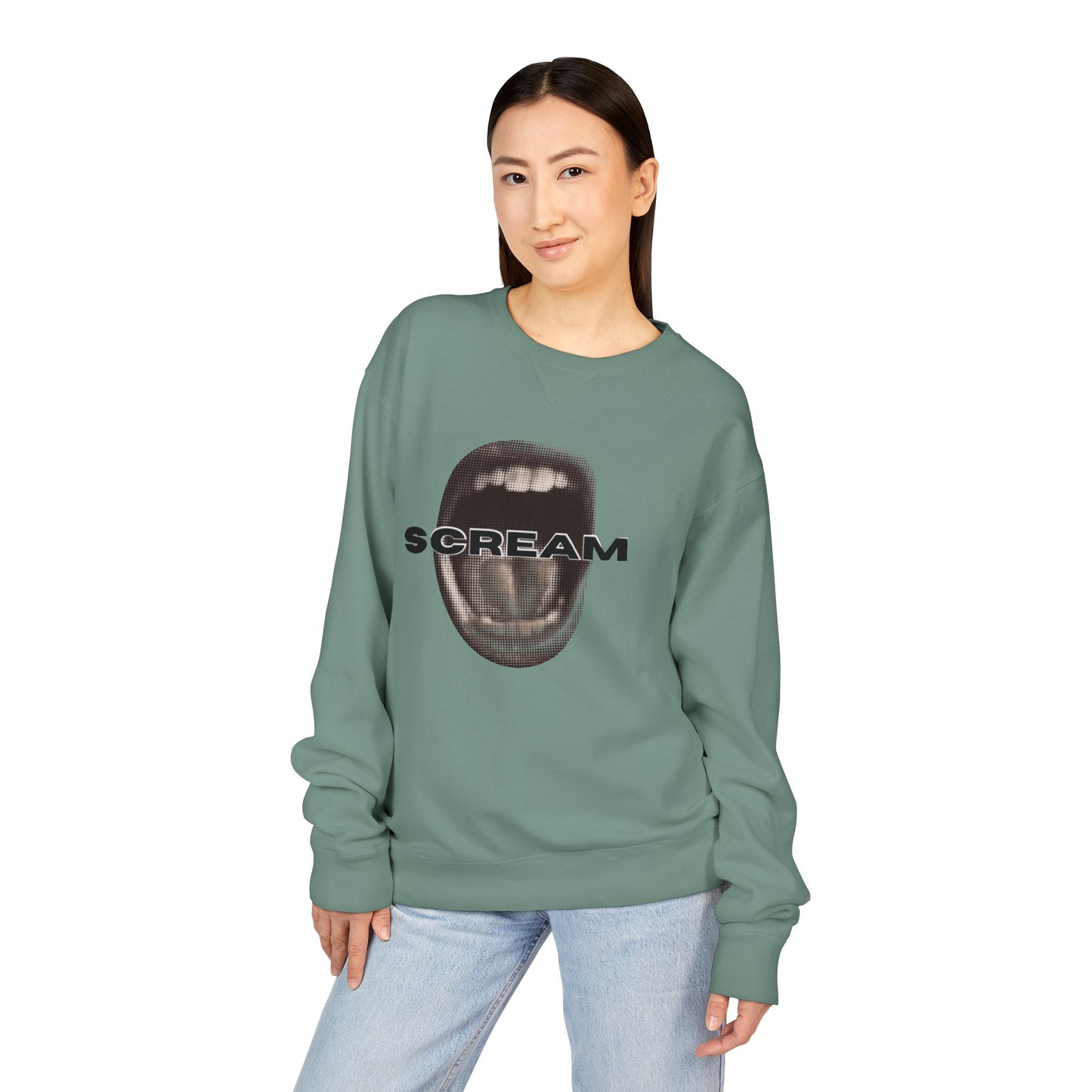 SCREAM - Unisex ComfortWash® Garment Dyed Crewneck Sweatshirt