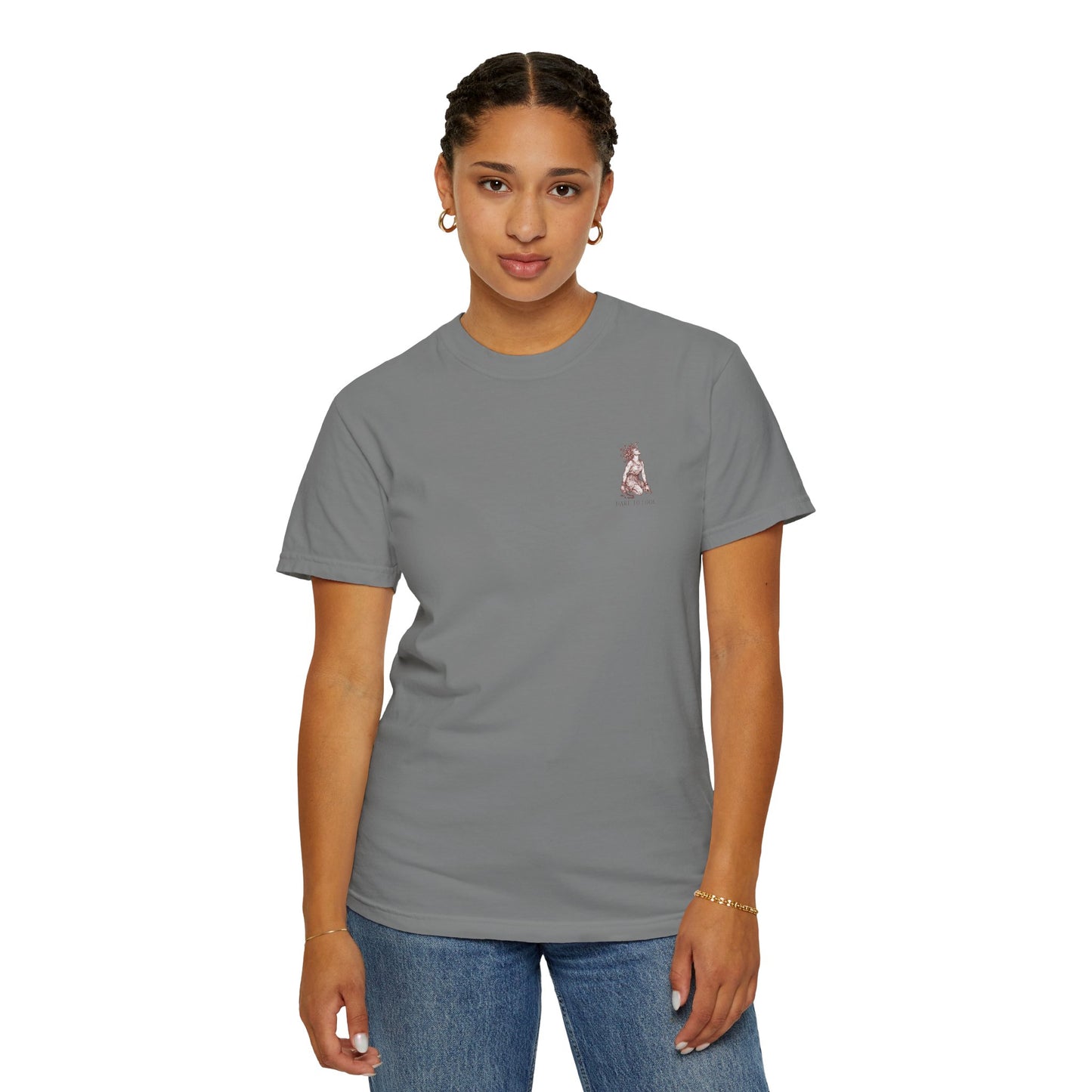 THE FATES - back design - Unisex Garment-Dyed T-shirt