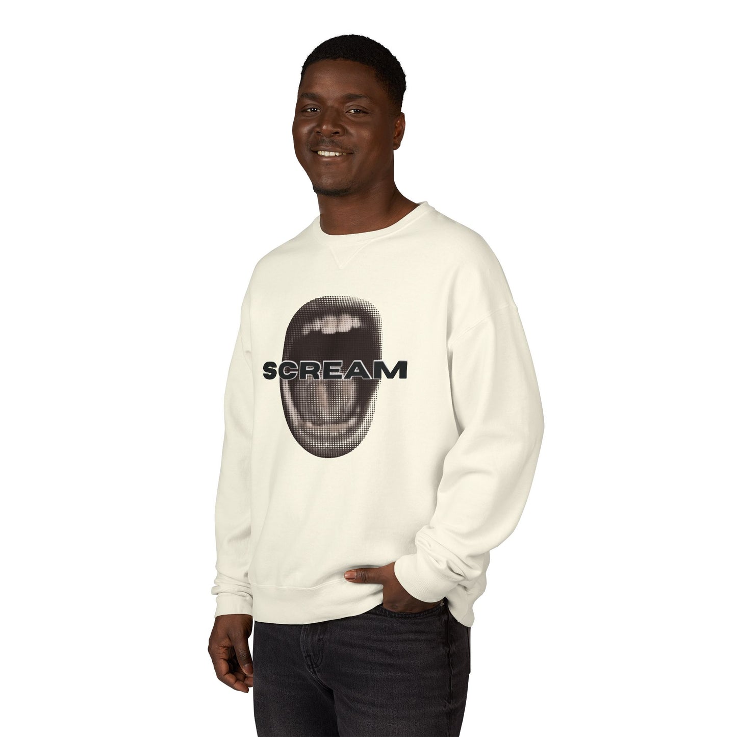 SCREAM - Unisex ComfortWash® Garment Dyed Crewneck Sweatshirt
