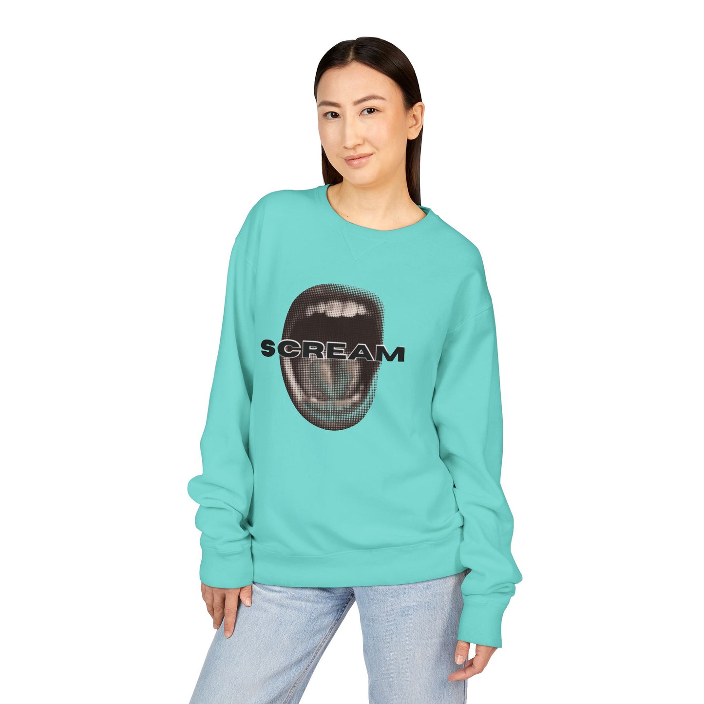 SCREAM - Unisex ComfortWash® Garment Dyed Crewneck Sweatshirt